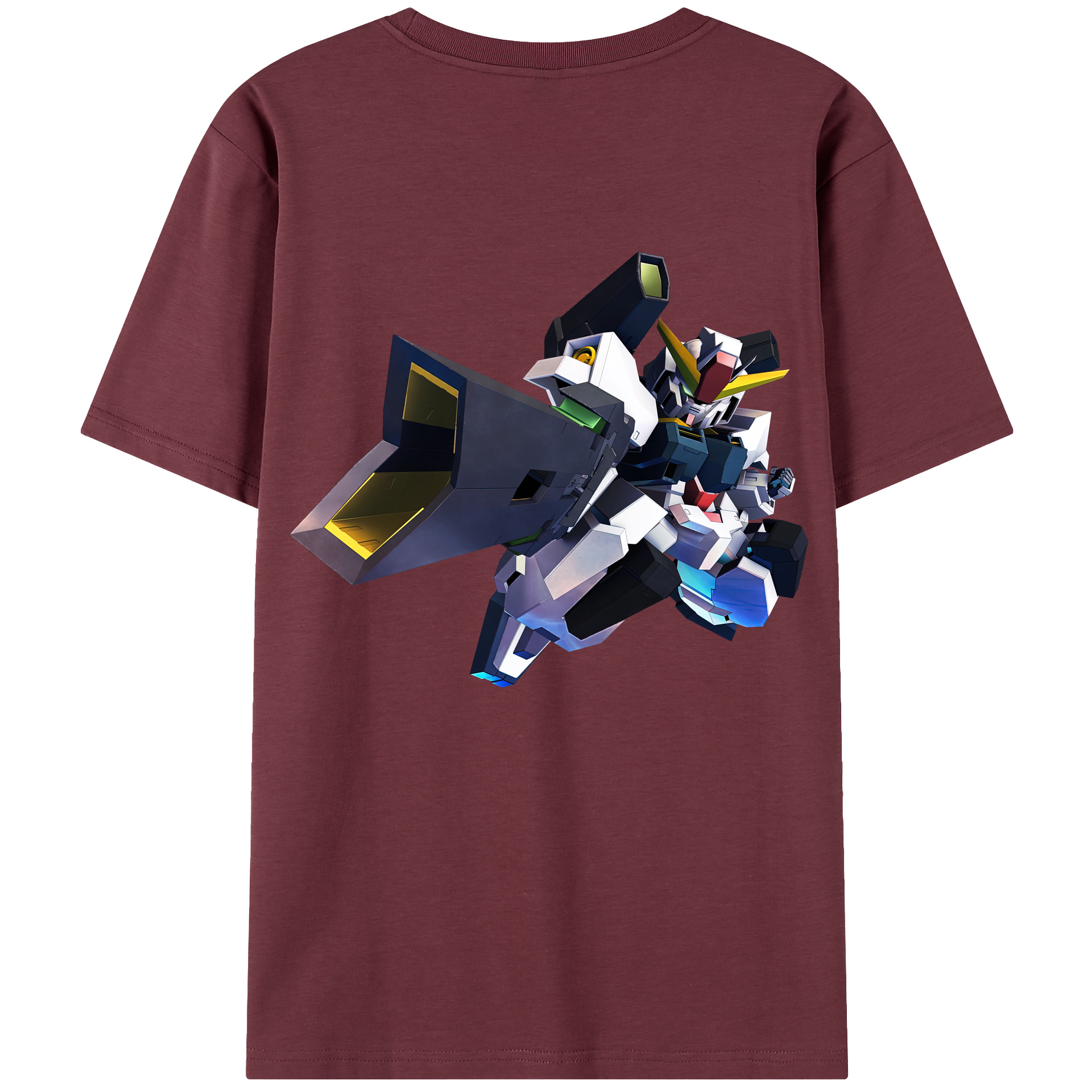 （画像用） 機動戦士ガンダム Mobile Suit Gundam 綿100％半袖Tシャツ（背面プリント）